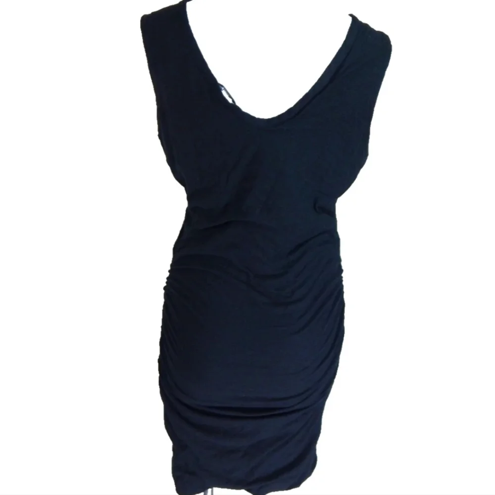 Standard James Perse Ruched V-Neck Dress - Picture 4 of 4